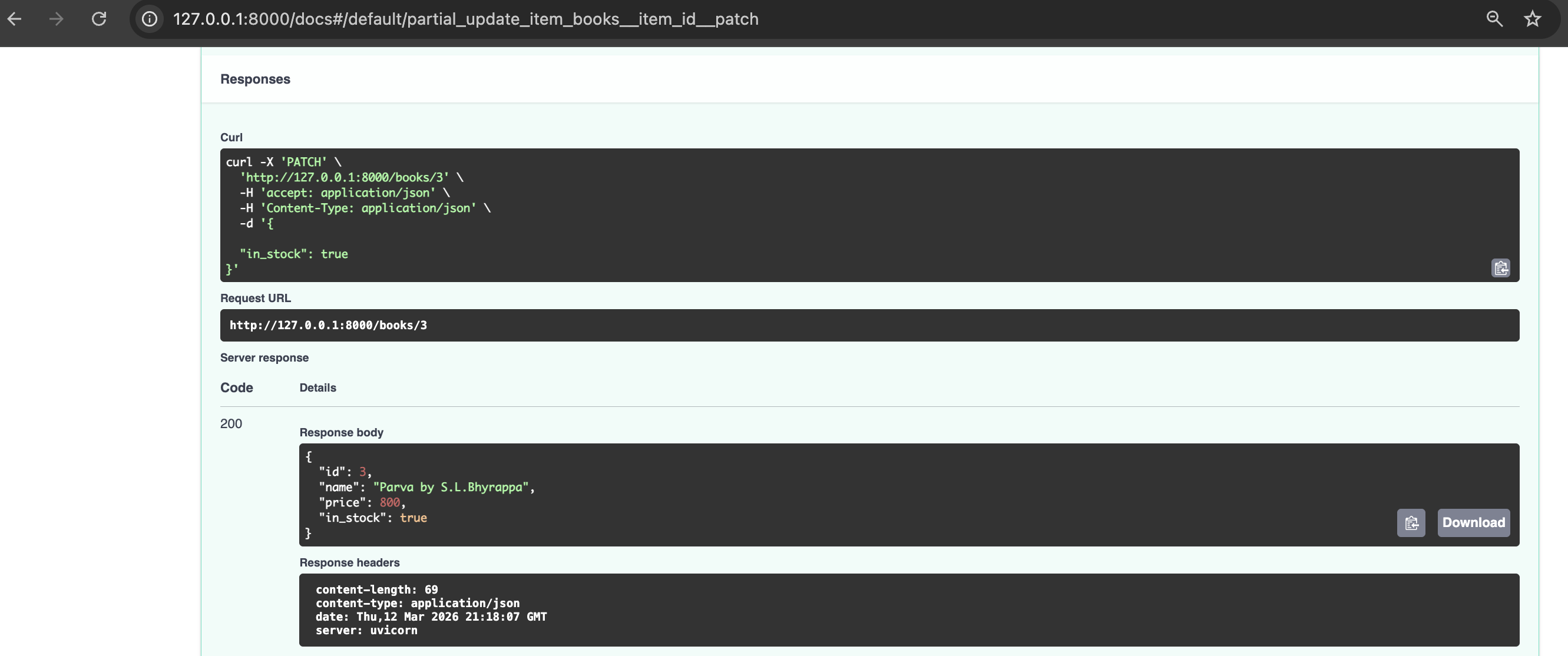 fastAPI_patch response