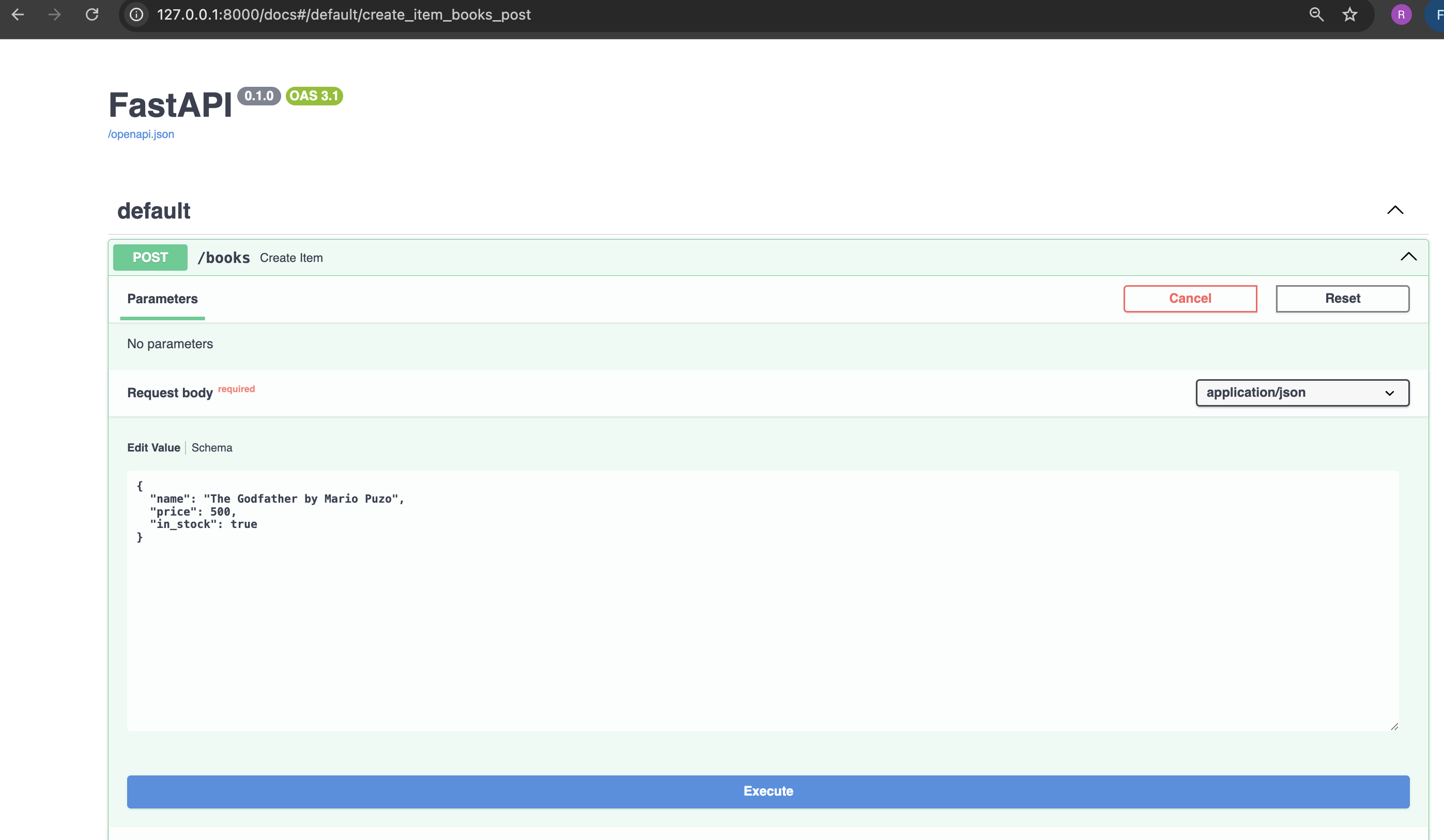 fastAPI_Post Request