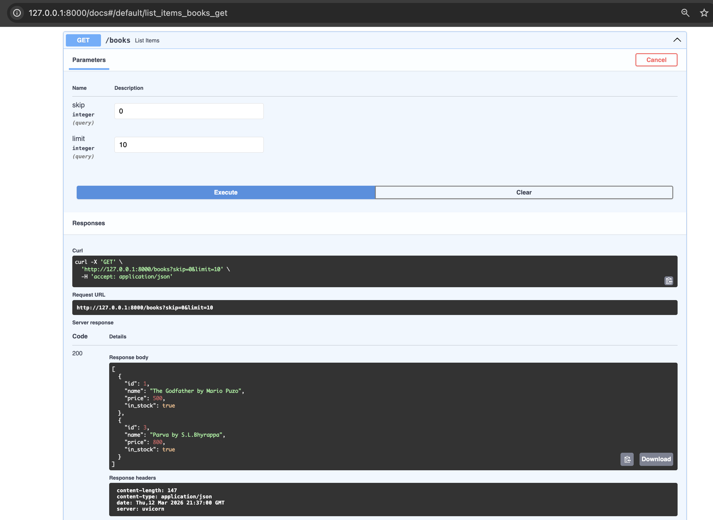 fastAPI_get final response